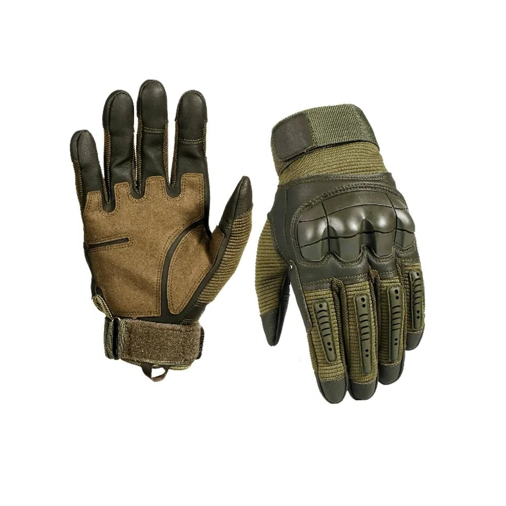 Guantes de trabajo duraderos con dedos acolchados y palmas de malla