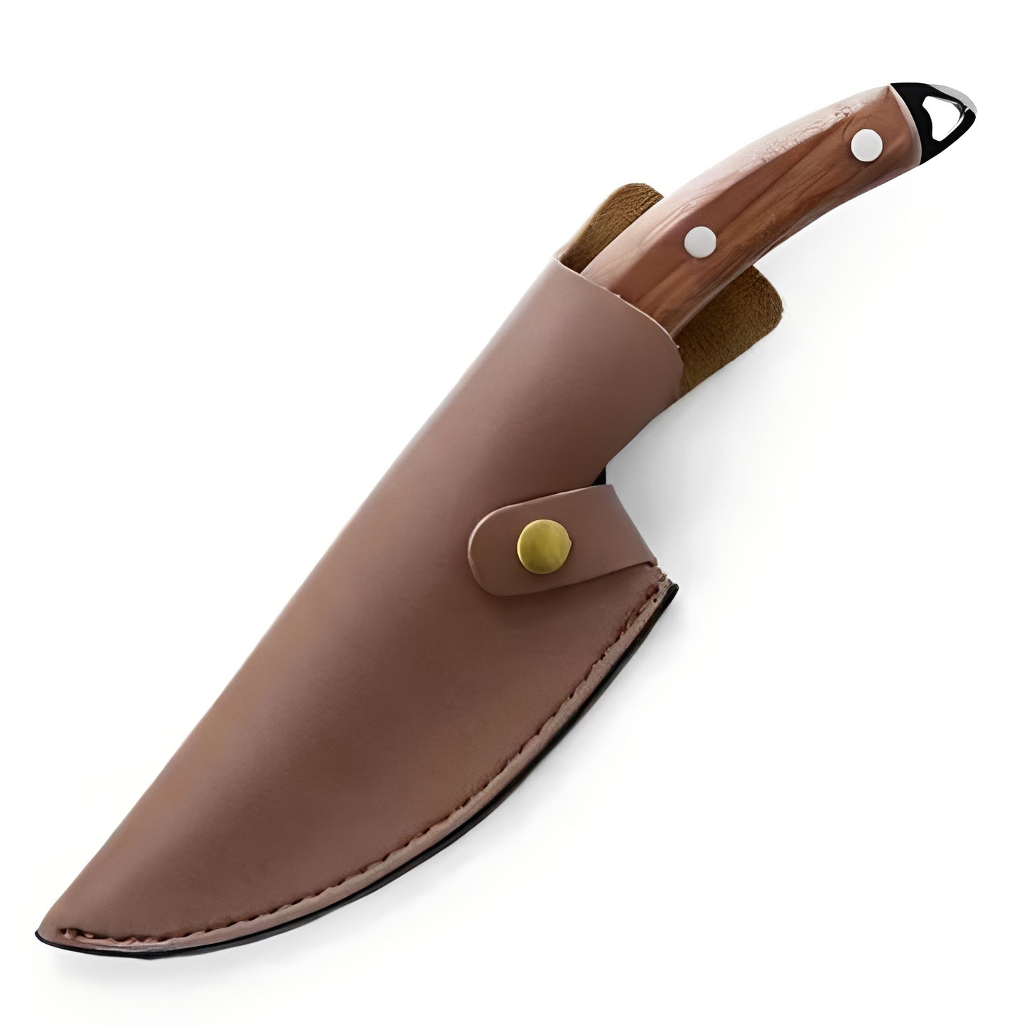 Cuchillo de chef de acero inoxidable afilado con mango de agarre cómodo
