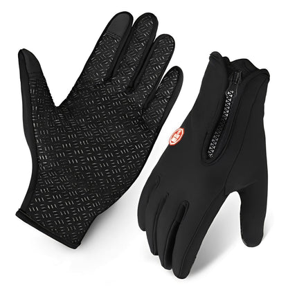 Guantes de ciclismo cálidos e impermeables para hombres y mujeres