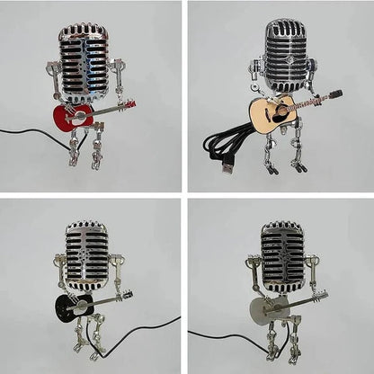 Lámpara de Mesa con Temática Musical Retro