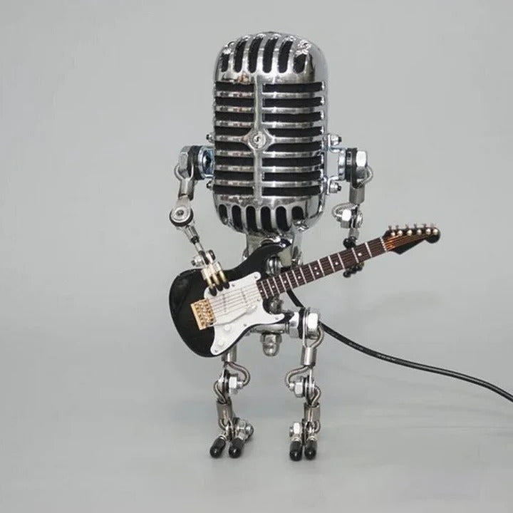 Lámpara de Mesa con Temática Musical Retro