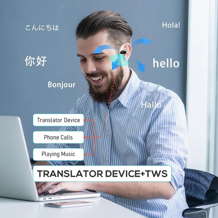 Auriculares Bluetooth inteligentes con aplicación de traducción de voz