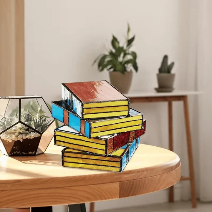 Lámpara de Mesa LED con Diseño Único de Libro