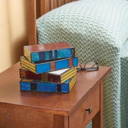 Lámpara de Mesa LED con Diseño Único de Libro