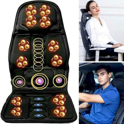 Cojín de Asiento de Masaje con Calefacción para Alivio Lumbar