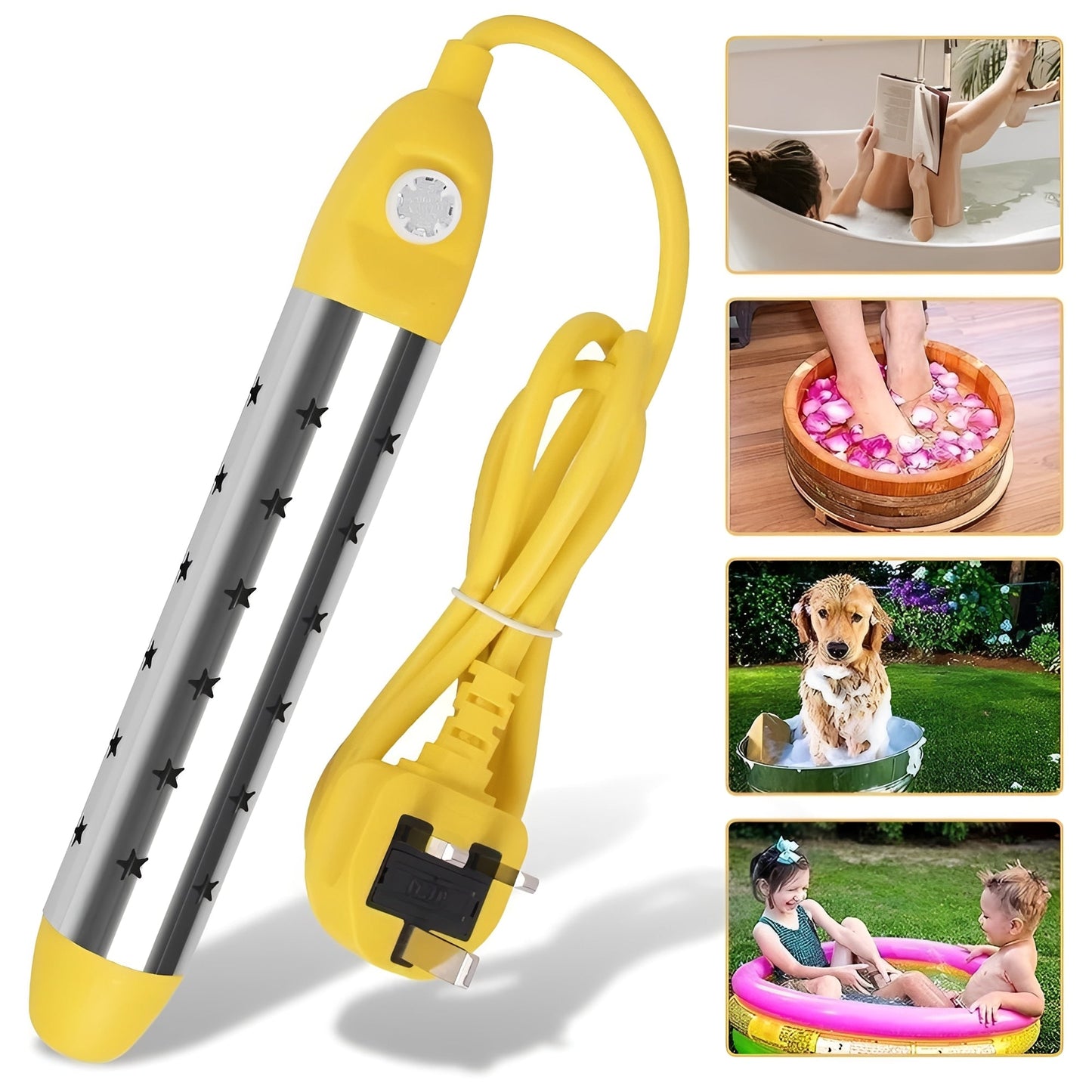 Calentador de Agua Eléctrico Instantáneo Compacto de 2500W