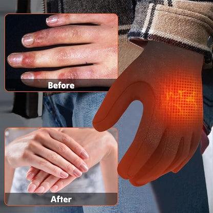 Guantes interiores eléctricos cálidos para clima frío