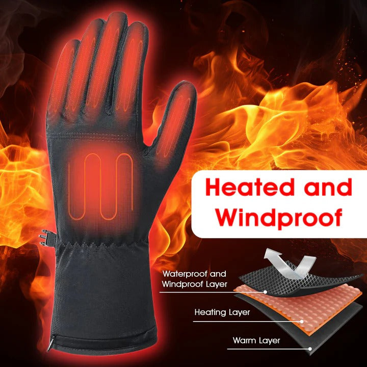 Guantes interiores eléctricos cálidos para clima frío