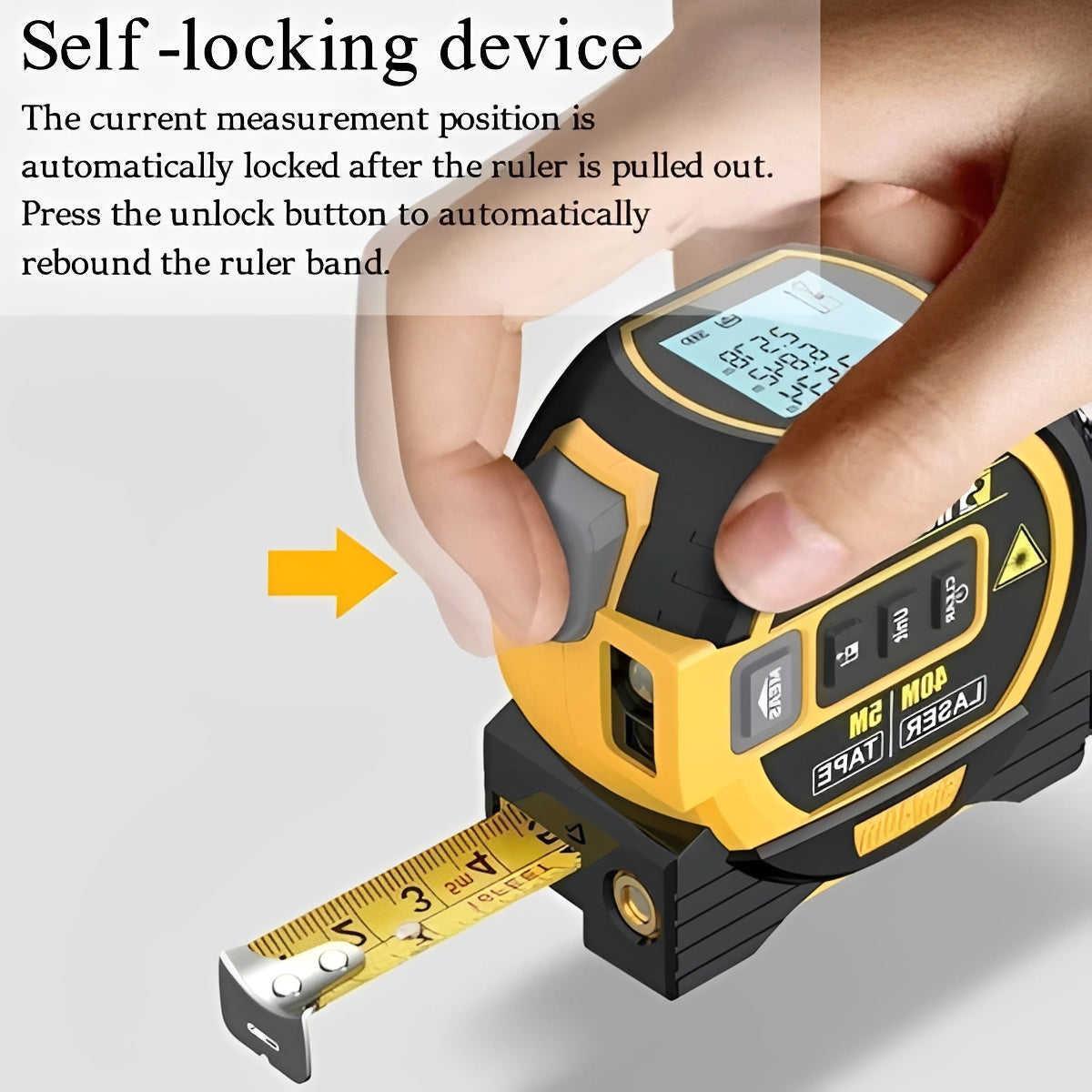 Medidor Láser de Distancia Preciso con Sensor IR