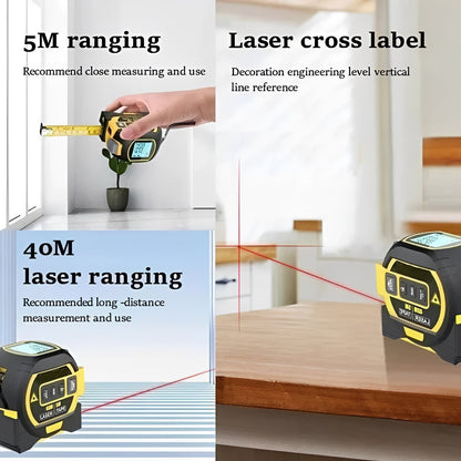 Medidor Láser de Distancia Preciso con Sensor IR