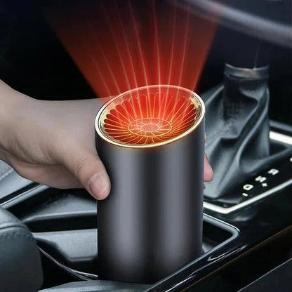 Calentador y enfriador de bebidas para coche compacto con base giratoria