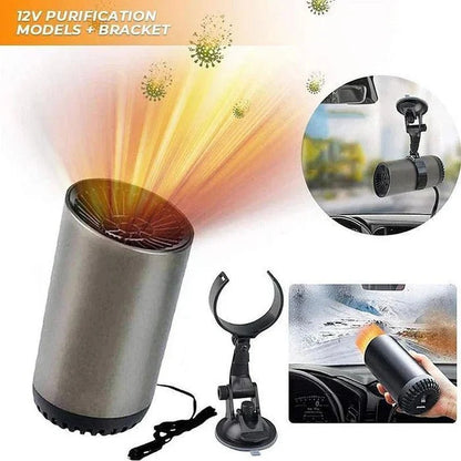 Calentador y enfriador de bebidas para coche compacto con base giratoria