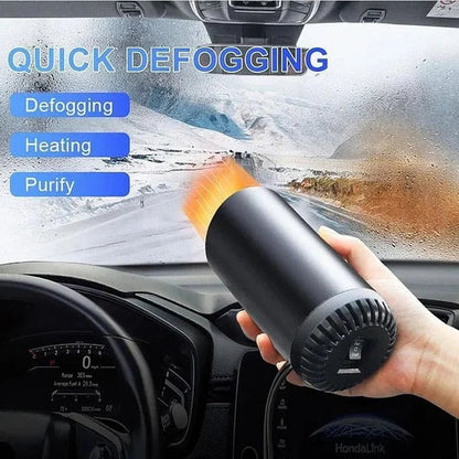 Calentador y enfriador de bebidas para coche compacto con base giratoria