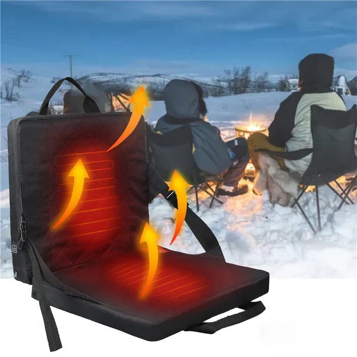 Cojín de Asiento de Masaje Térmico con Ajustes de Calor Regulables