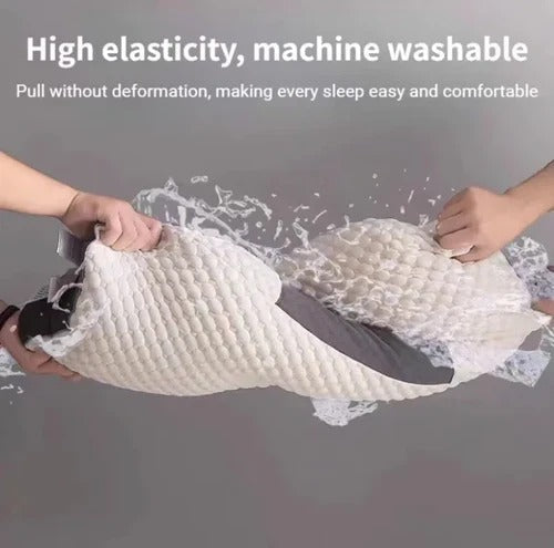 Cómoda almohada ortopédica para soporte de cuello y cabeza