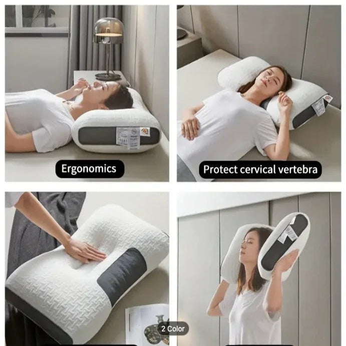 Cómoda almohada ortopédica para soporte de cuello y cabeza