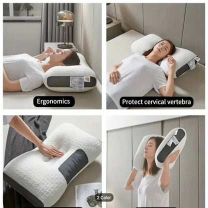 Cómoda almohada ortopédica para soporte de cuello y cabeza
