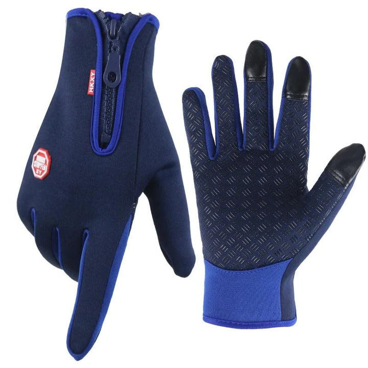 Guantes cálidos de invierno con puntas de los dedos compatibles con pantallas táctiles