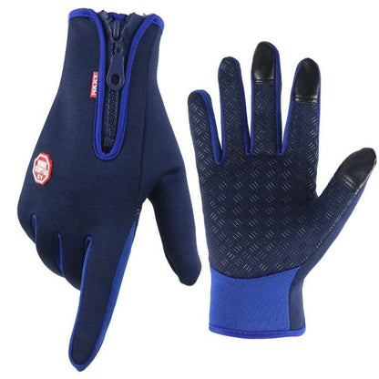 Guantes cálidos de invierno con puntas de los dedos compatibles con pantallas táctiles