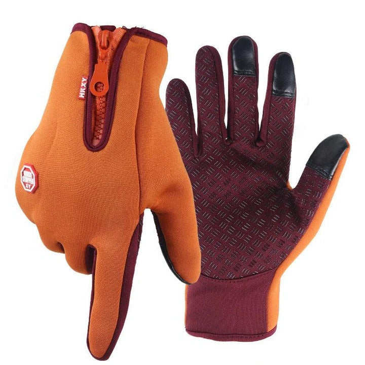 Guantes cálidos de invierno con puntas de los dedos compatibles con pantallas táctiles
