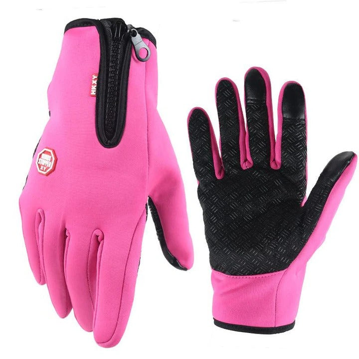 Guantes cálidos de invierno con puntas de los dedos compatibles con pantallas táctiles