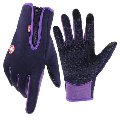 Guantes cálidos de invierno con puntas de los dedos compatibles con pantallas táctiles