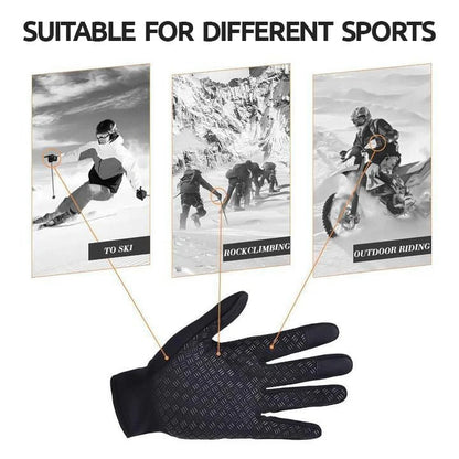 Guantes cálidos impermeables de pantalla táctil para clima frío