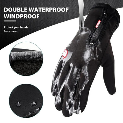 Guantes cálidos impermeables de pantalla táctil para clima frío