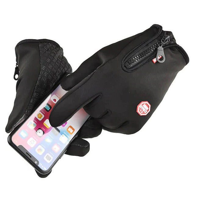 Guantes cálidos impermeables de pantalla táctil para clima frío