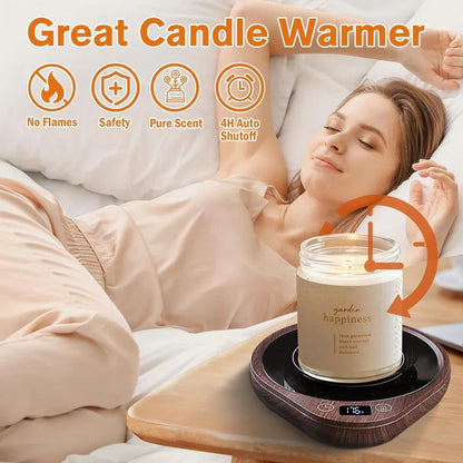 Calentador de tazas de café con placa de calor ajustable