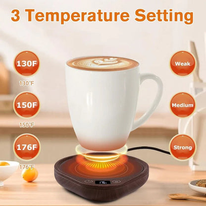 Calentador de tazas de café con placa de calor ajustable