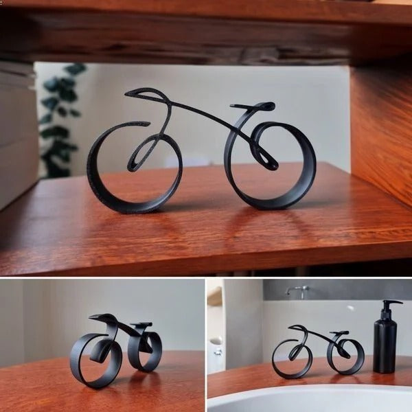 Decoración sencilla de arte de pared de metal para bicicleta