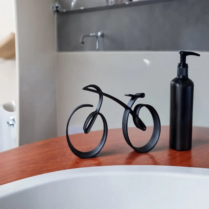 Decoración sencilla de arte de pared de metal para bicicleta