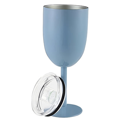 Vaso de vino de doble pared con aislamiento y tapa hermética