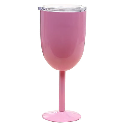 Vaso de vino de doble pared con aislamiento y tapa hermética