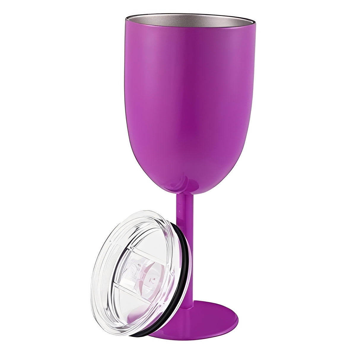 Vaso de vino de doble pared con aislamiento y tapa hermética