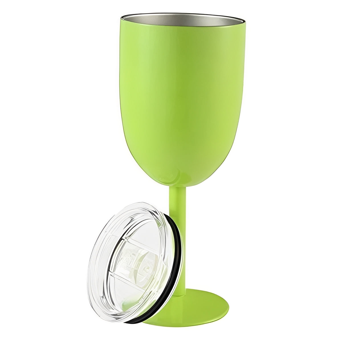 Vaso de vino de doble pared con aislamiento y tapa hermética