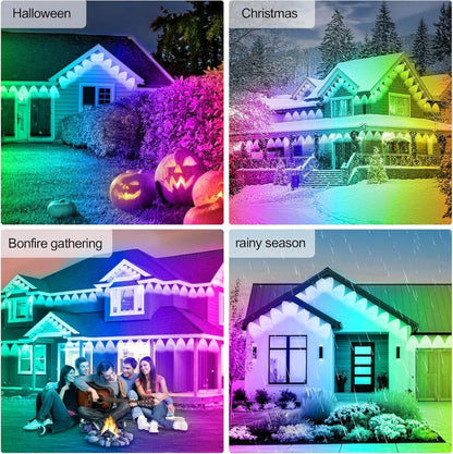 Tiras de luces LED flexibles y coloridas para exteriores