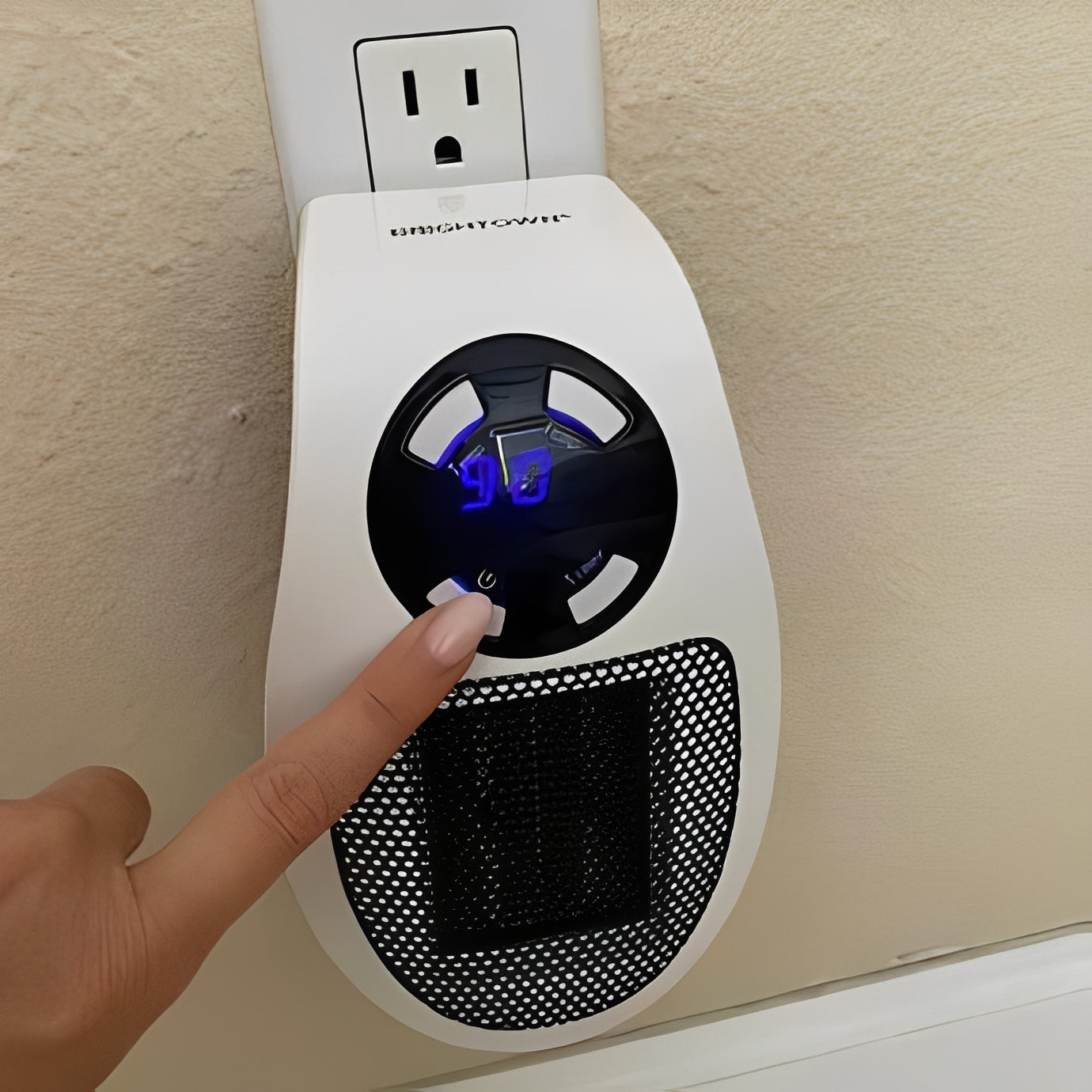 Calefactor de seguridad compacto con apagado térmico