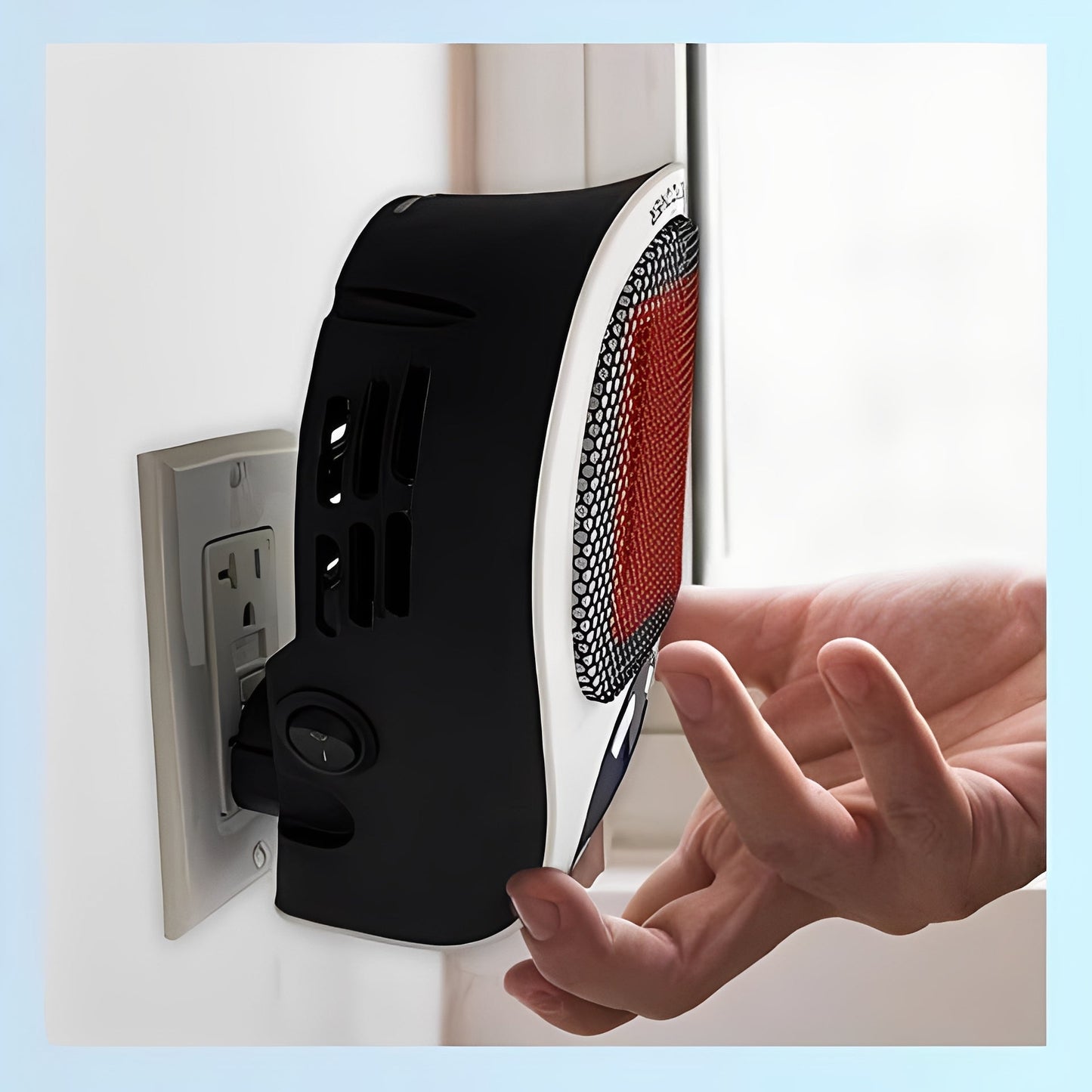 Calefactor de seguridad compacto con apagado térmico
