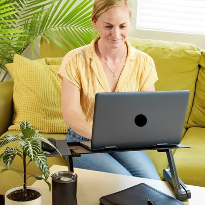Soporte plegable portátil para ordenador portátil para una visualización cómoda
