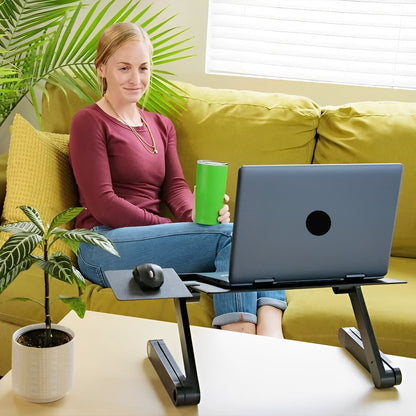 Portable Foldable Laptop Desk Stand for Comfortable Viewing - Ortekor