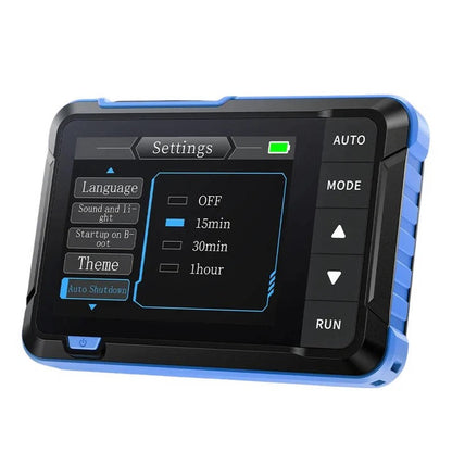 Osciloscopio portátil compacto para análisis de señales electrónicas
