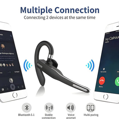 Auriculares inalámbricos Bluetooth para camionero con micrófono con cancelación de ruido