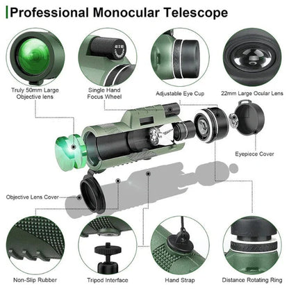 Min telescopio de bolsillo portátil para uso en exteriores