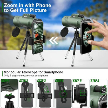 Min telescopio de bolsillo portátil para uso en exteriores