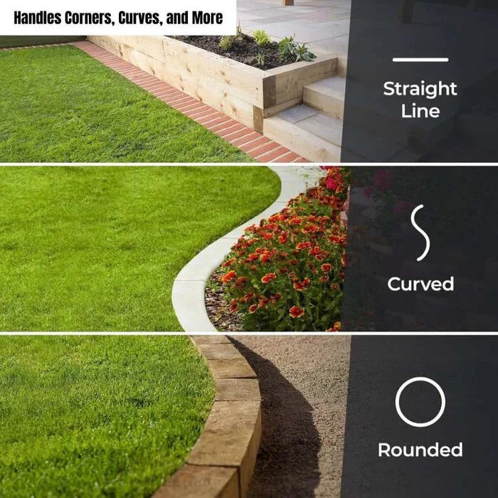 Herramienta de fácil uso para recortar bordes de jardín y césped