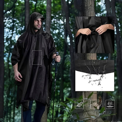 Capa impermeable de lluvia de largo completo