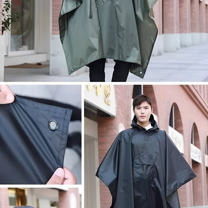 Capa impermeable de lluvia de largo completo