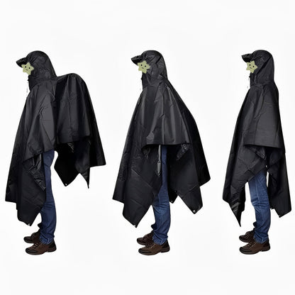 Capa impermeable de lluvia de largo completo
